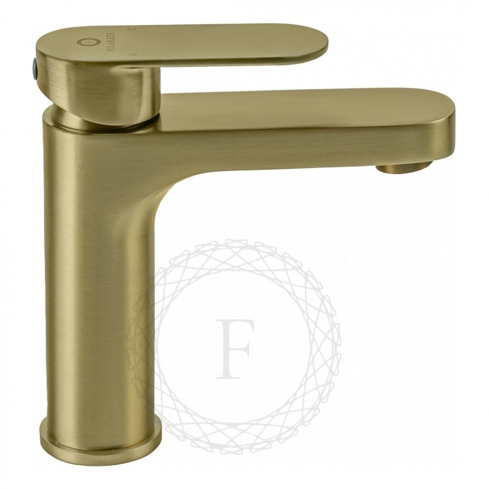 Смеситель для раковины FILARETE Retta FL5030, матовое золото