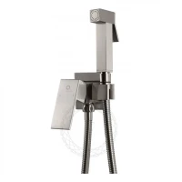Смеситель встраиваемый с гигиеническим душем FILARETE Fing FL101, никель