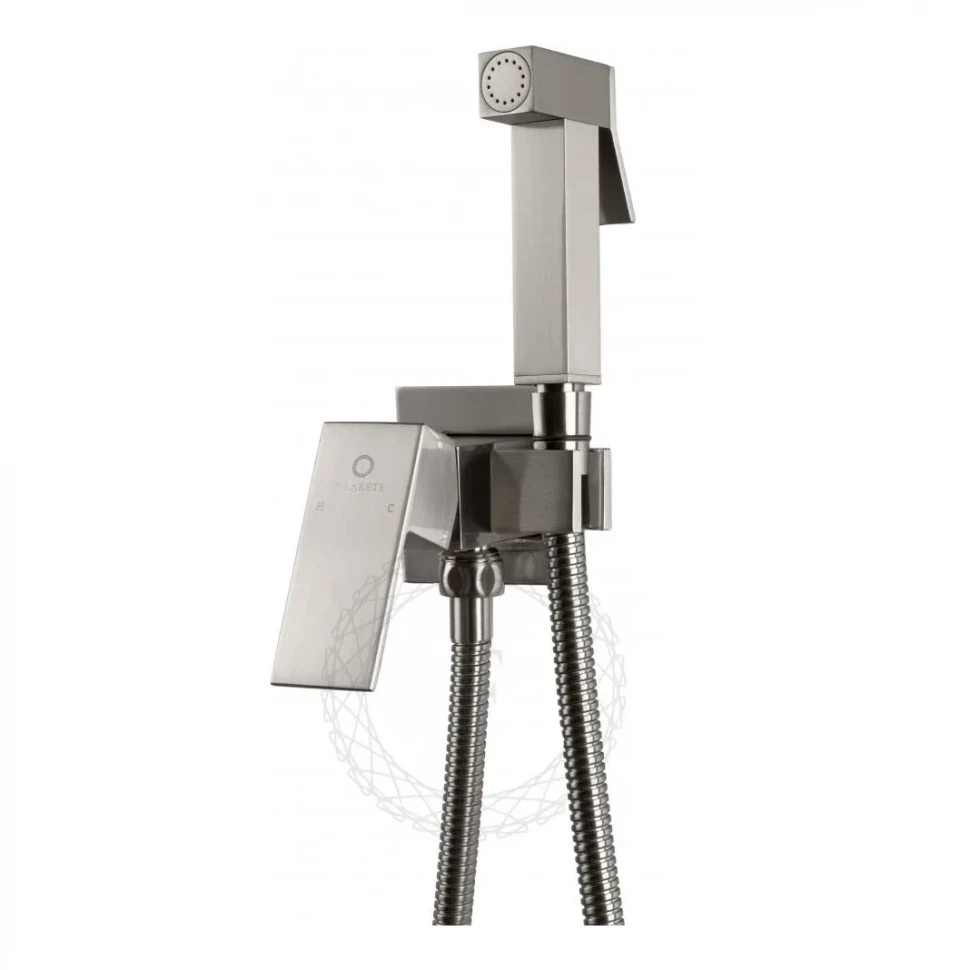 Смеситель встраиваемый с гигиеническим душем FILARETE Fing FL101, никель