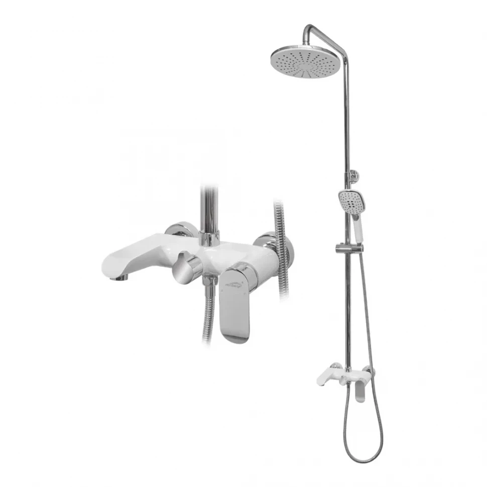 Душевая система Hansberge H5033, белый/хром