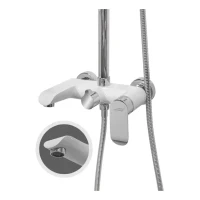 Душевая система Hansberge H5033, белый/хром