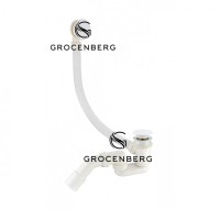 Автоматический слив-перелив для ванны Grocenberg GB230, белый