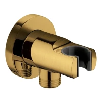 Душевое соединение с держателем Grocenberg GB102, золото глянец