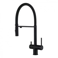 Смеситель для кухни под фильтр на магните FILARETE FL3020, черный матовый