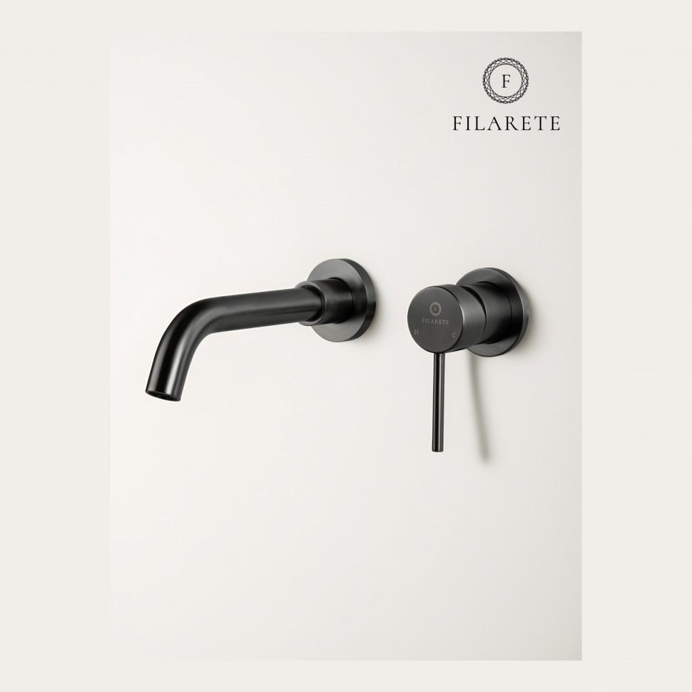 Смеситель для раковины FILARETE Roun FL4020, графит