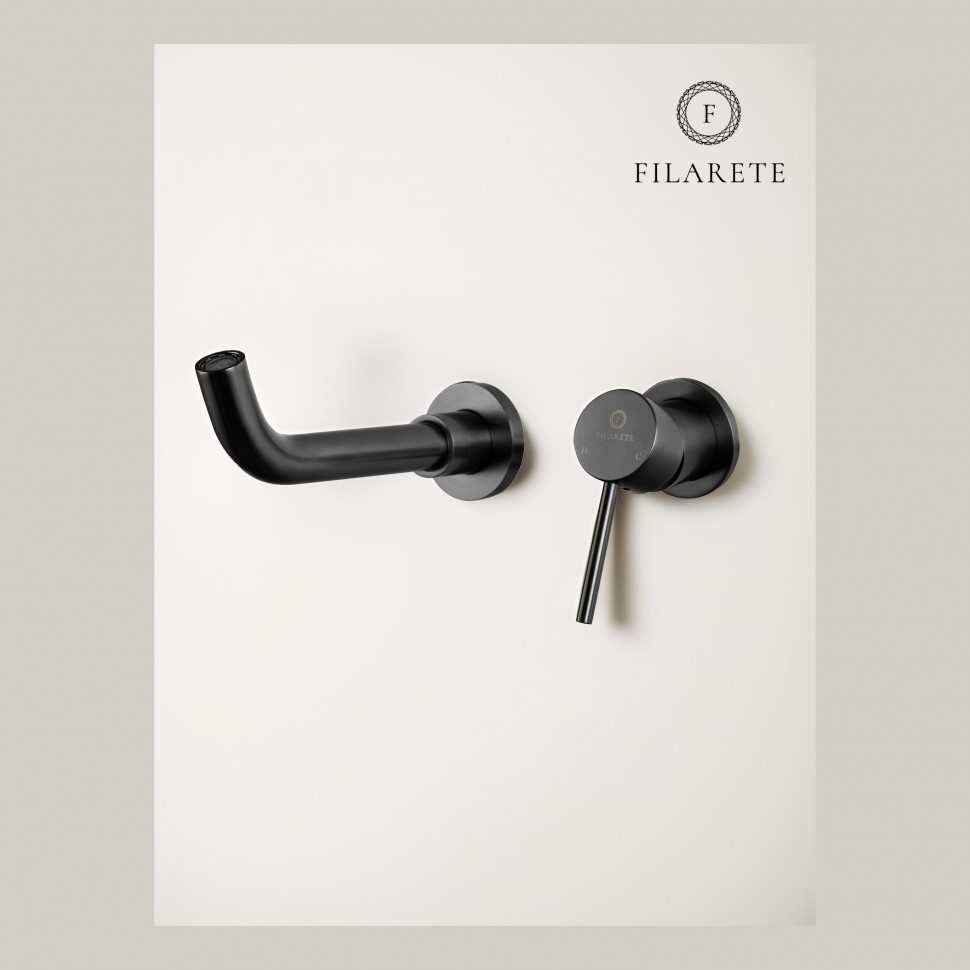 Смеситель для раковины FILARETE Roun FL4020, графит