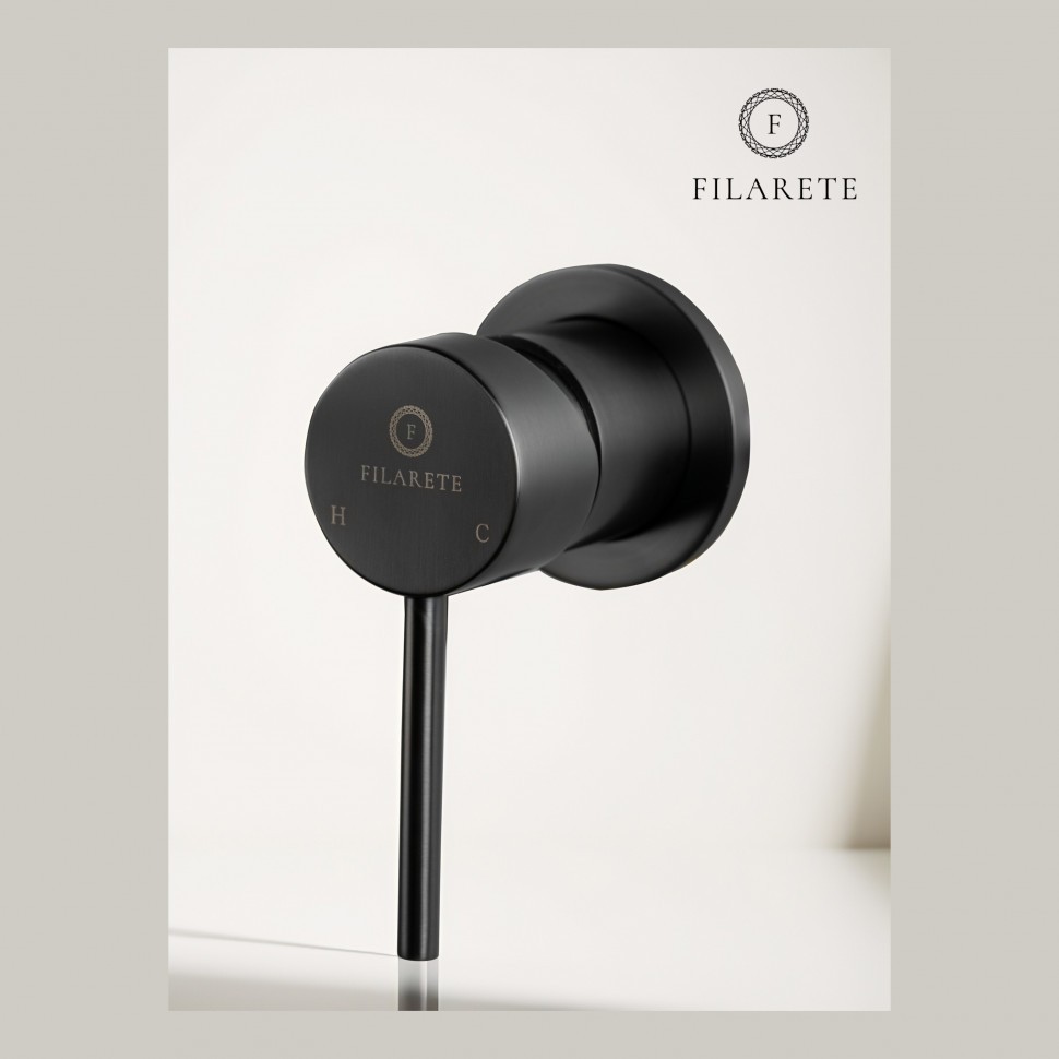 Смеситель для раковины FILARETE Roun FL4020, графит