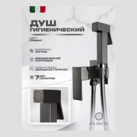 Смеситель встраиваемый с гигиеническим душем FILARETE Fing FL101, графит