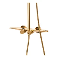 Душевая система с термостатом Hansberge H5055, золото глянец