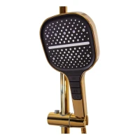 Душевая система с термостатом Hansberge H5055, золото глянец