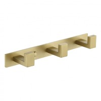 Полотенцедержатель на планке тройной Grocenberg AC0013, матовое золото