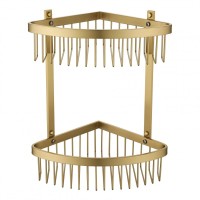 Полка корзина угловая Grocenberg AC0077MG, матовое золото