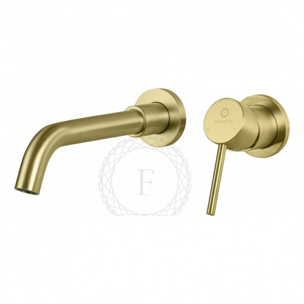 Смеситель для раковины FILARETE Roun FL4020, матовое золото