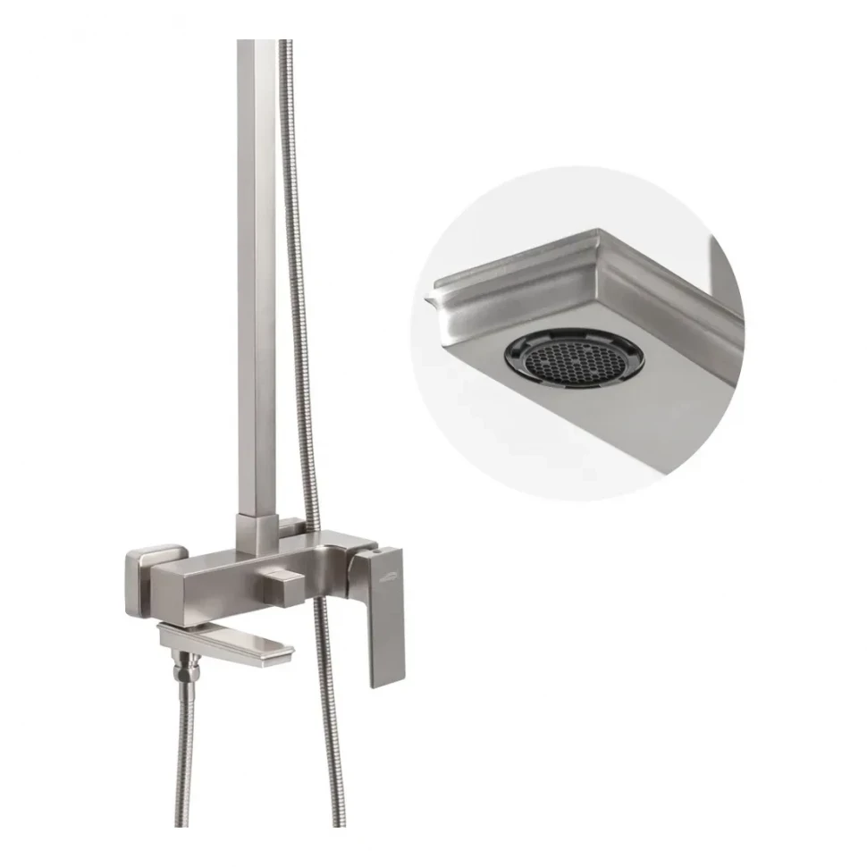 Душевая система Hansberge H5070, никель