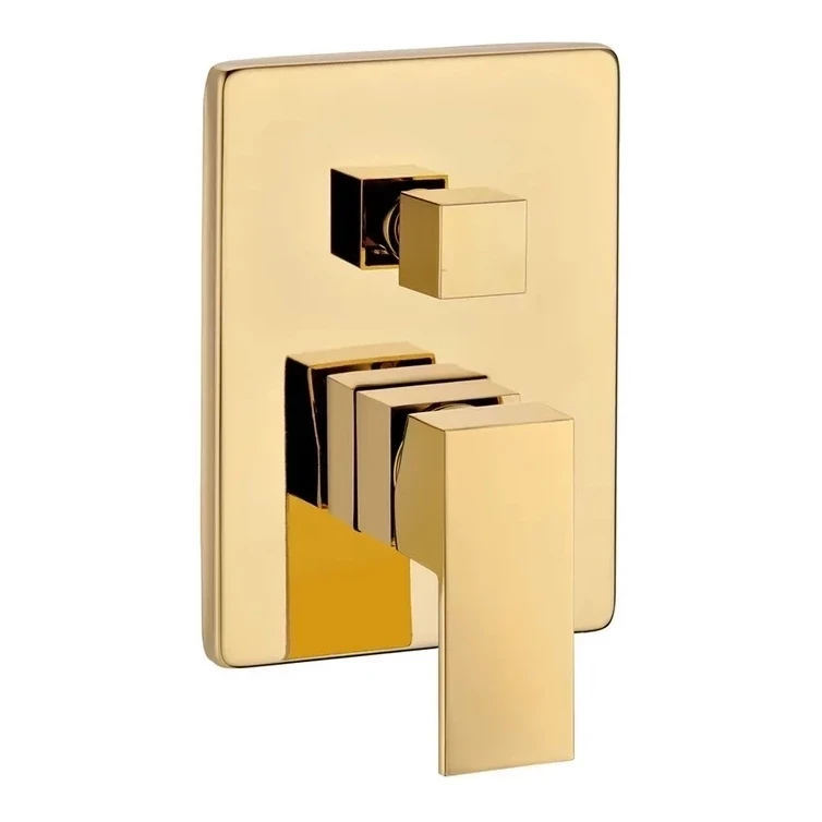 Душевая система скрытого монтажа Grocenberg GB5089GO-2, золото глянец