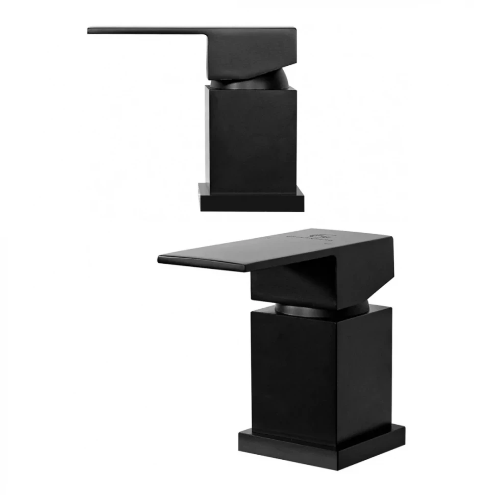 Смеситель на борт ванны Grocenberg GB6008, черный матовый