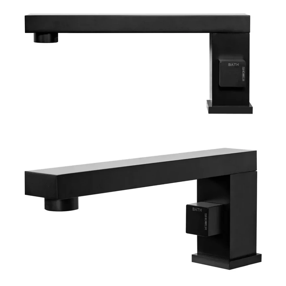 Смеситель на борт ванны Grocenberg GB6008, черный матовый