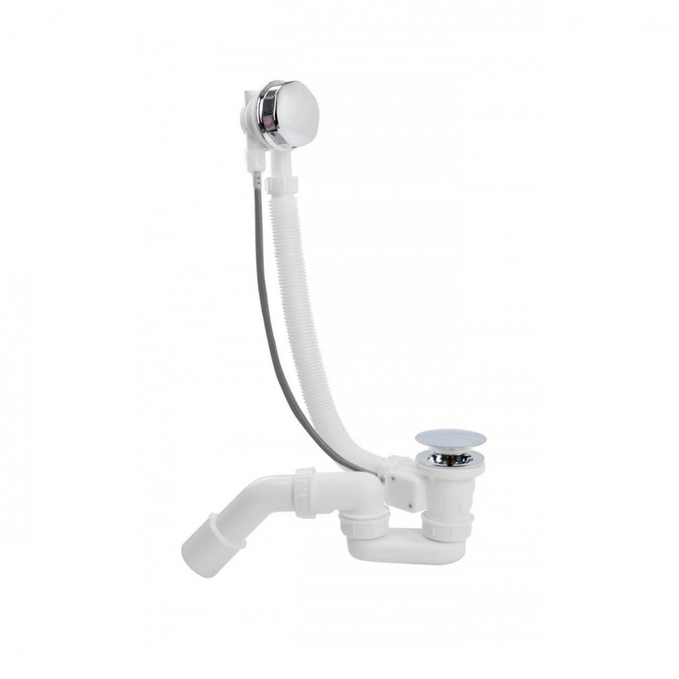 Полуавтоматический слив-перелив для ванны Grocenberg GB240, хром