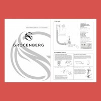 Полуавтоматический слив-перелив для ванны Grocenberg GB240, хром