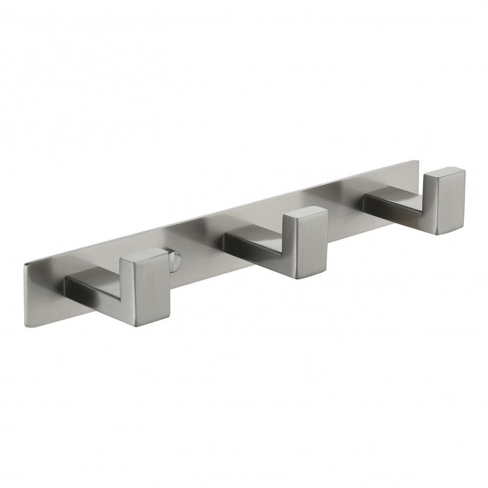 Полотенцедержатель на планке тройной Grocenberg AC0013, никель