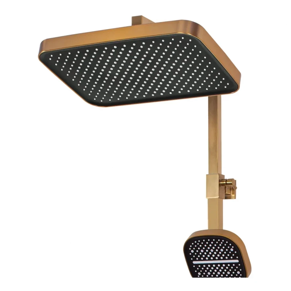 Душевая система Hansberge H5070, матовое золото