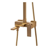 Душевая система Hansberge H5070, матовое золото