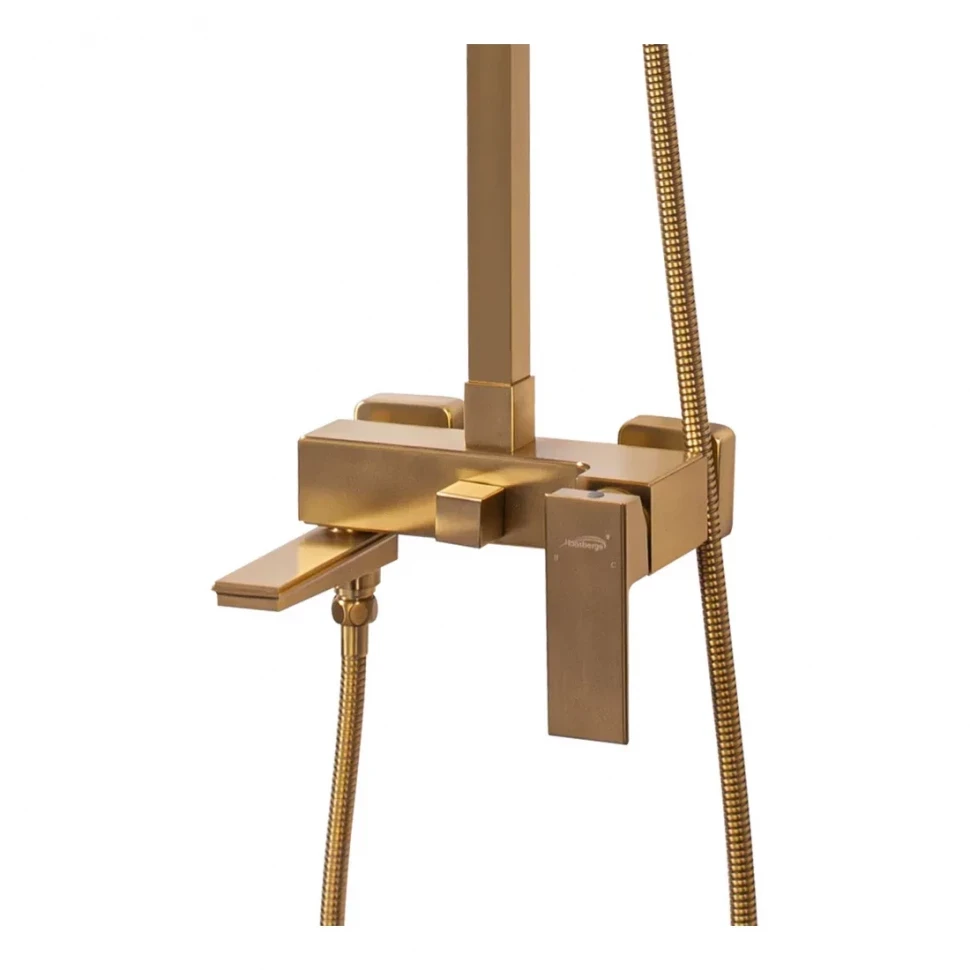 Душевая система Hansberge H5070, матовое золото