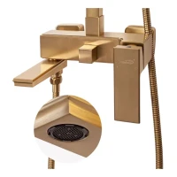 Душевая система Hansberge H5070, матовое золото