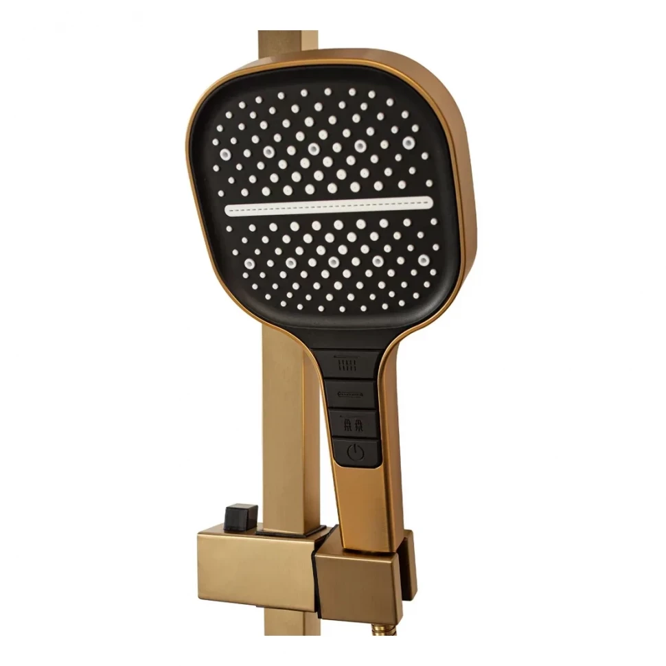 Душевая система Hansberge H5070, матовое золото