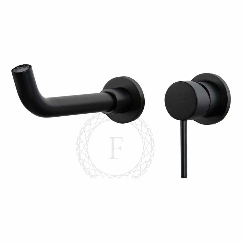 Смеситель для раковины FILARETE Roun FL4020, черный матовый