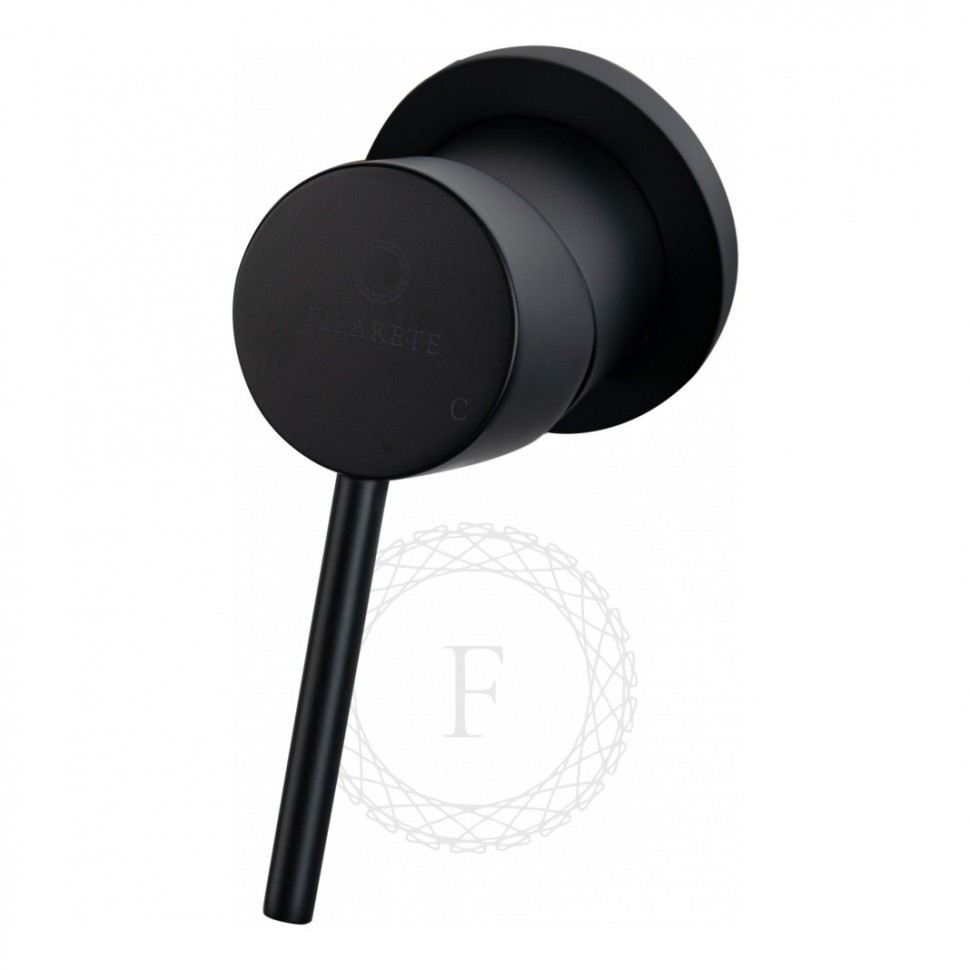 Смеситель для раковины FILARETE Roun FL4020, черный матовый