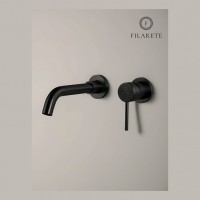 Смеситель для раковины FILARETE Roun FL4020, черный матовый