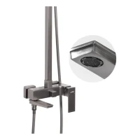 Душевая система Hansberge H5070, графит