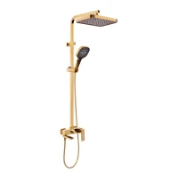 Душевая система Hansberge H5070, золото глянец