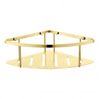 Полка корзина угловая Grocenberg AC0090GO, золото глянец