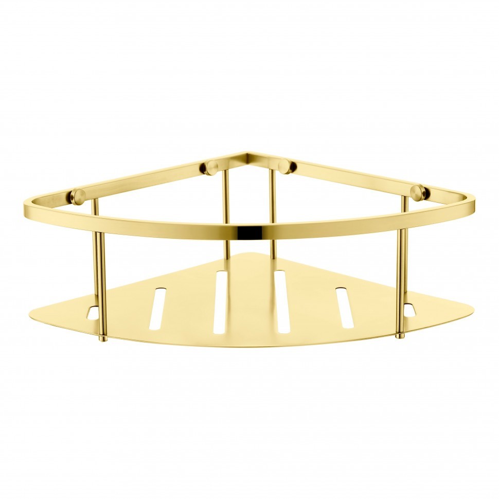 Полка корзина угловая Grocenberg AC0090GO, золото глянец