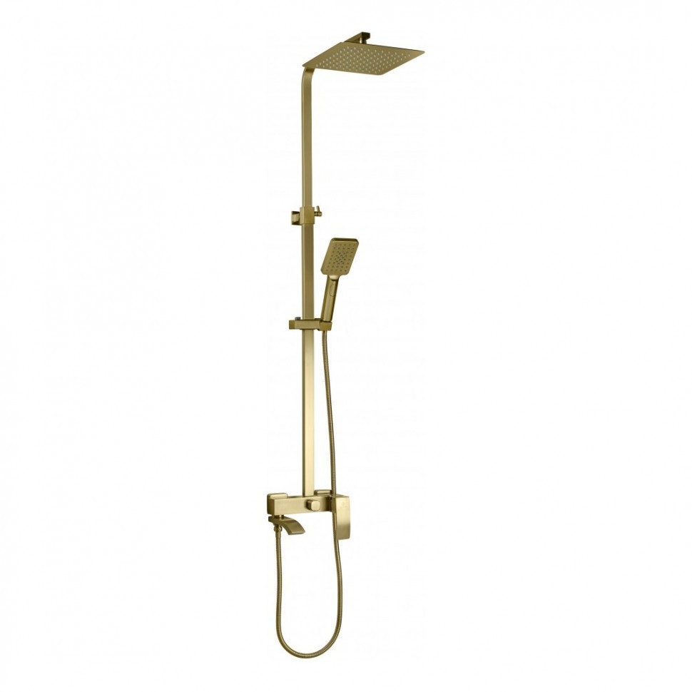 Душевая система FILARETE Waterfall FL2010, матовое золото