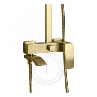 Душевая система FILARETE Waterfall FL2010, матовое золото