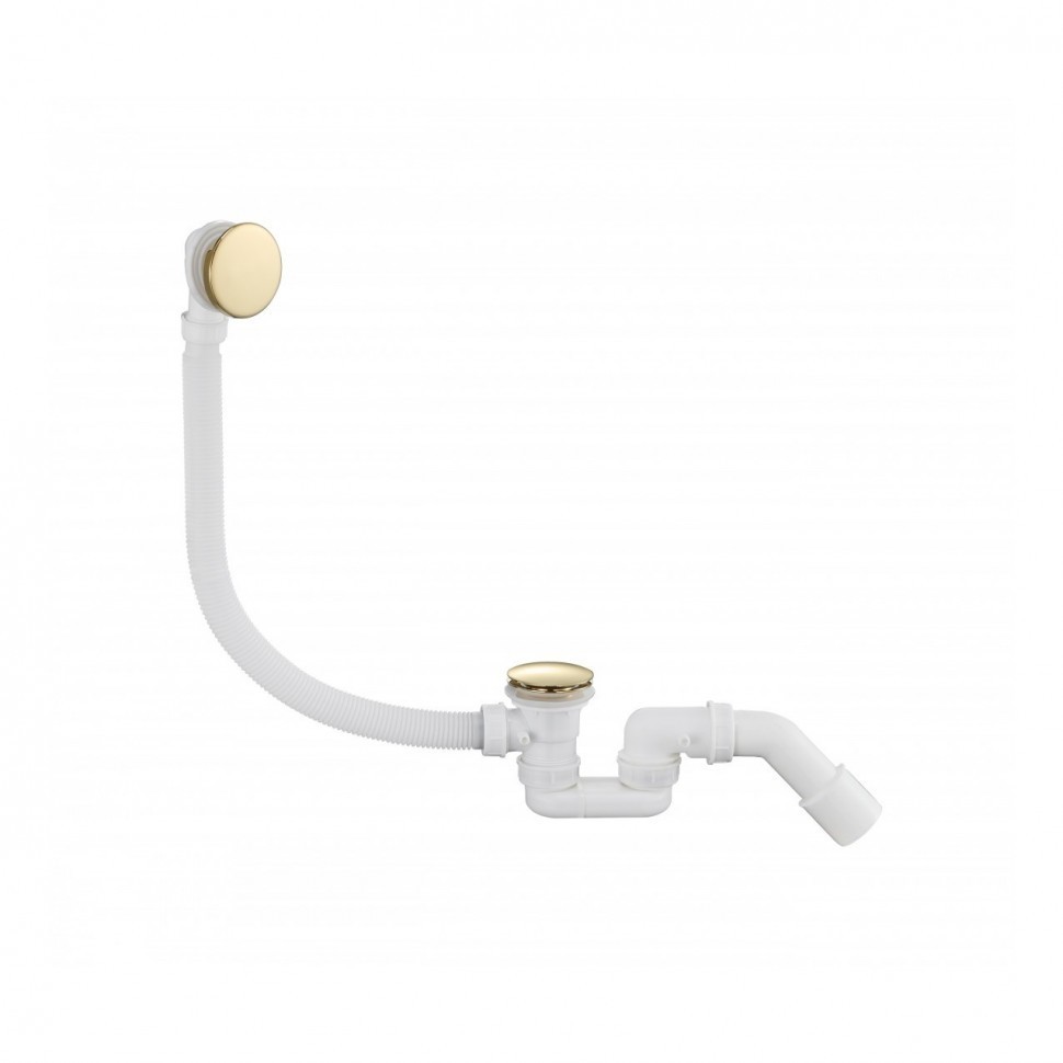 Автоматический слив-перелив для ванны Grocenberg GB230, золото глянец