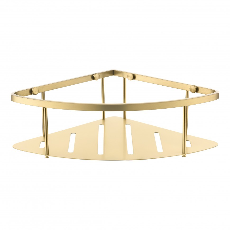 Полка корзина угловая Grocenberg AC0090MG, матовое золото Полка корзина угловая Grocenberg AC0090MG, матовое золото