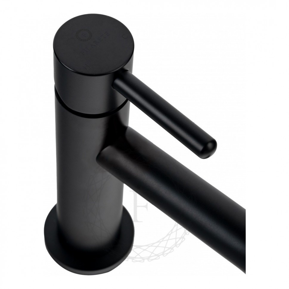 Смеситель для раковины FILARETE Roun FL5020, черный матовый