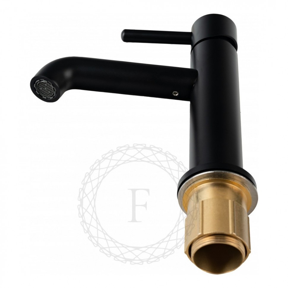 Смеситель для раковины FILARETE Roun FL5020, черный матовый