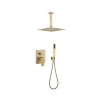 Душевая система скрытого монтажа Grocenberg GB5089MG-4, матовое золото