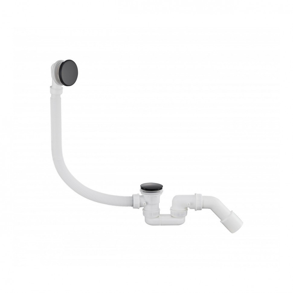 Автоматический слив-перелив для ванны Grocenberg GB230, черный матовый