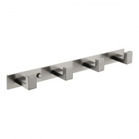 Полотенцедержатель на планке с 4 крючками Grocenberg AC0014, никель