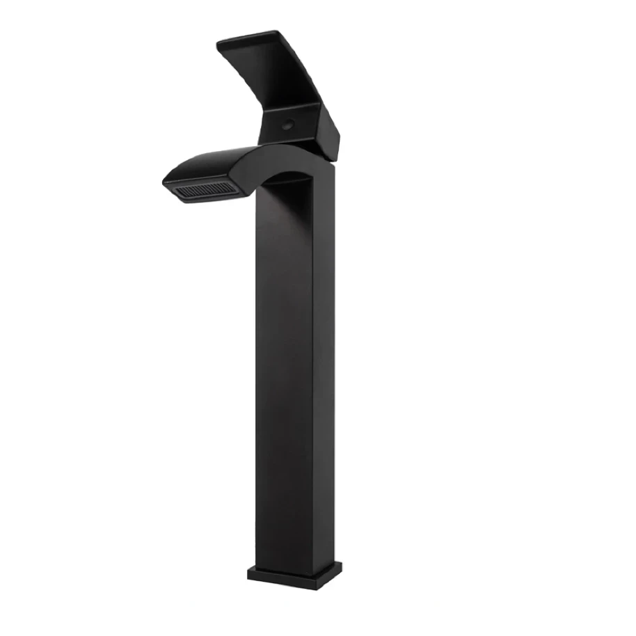 Смеситель для раковины высокий Grocenberg GB3007, черный матовый