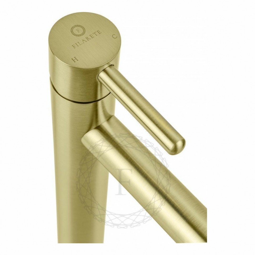 Смеситель для раковины FILARETE Roun FL6020, матовое золото