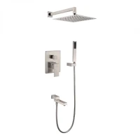 Душевая система скрытого монтажа Grocenberg GB5089NK-1, никель