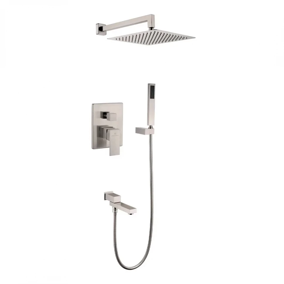 Душевая система скрытого монтажа Grocenberg GB5089NK-1, никель