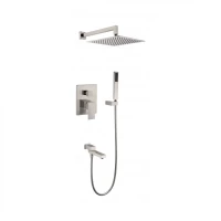 Душевая система скрытого монтажа Grocenberg GB5089NK-1, никель